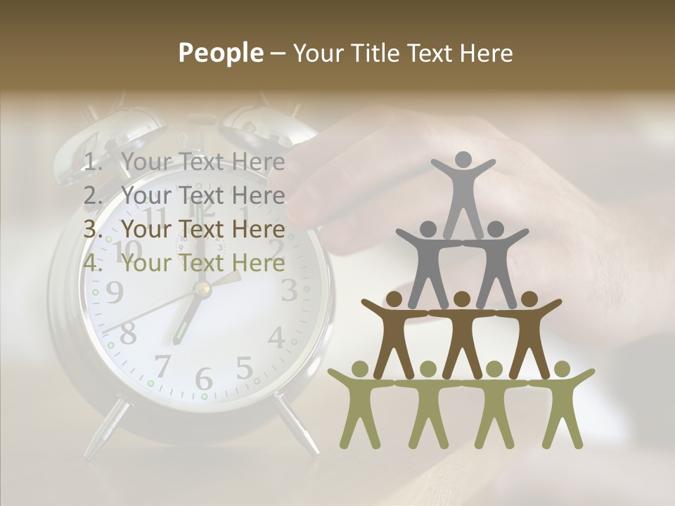 Men Bedroom Relaxation PowerPoint Template