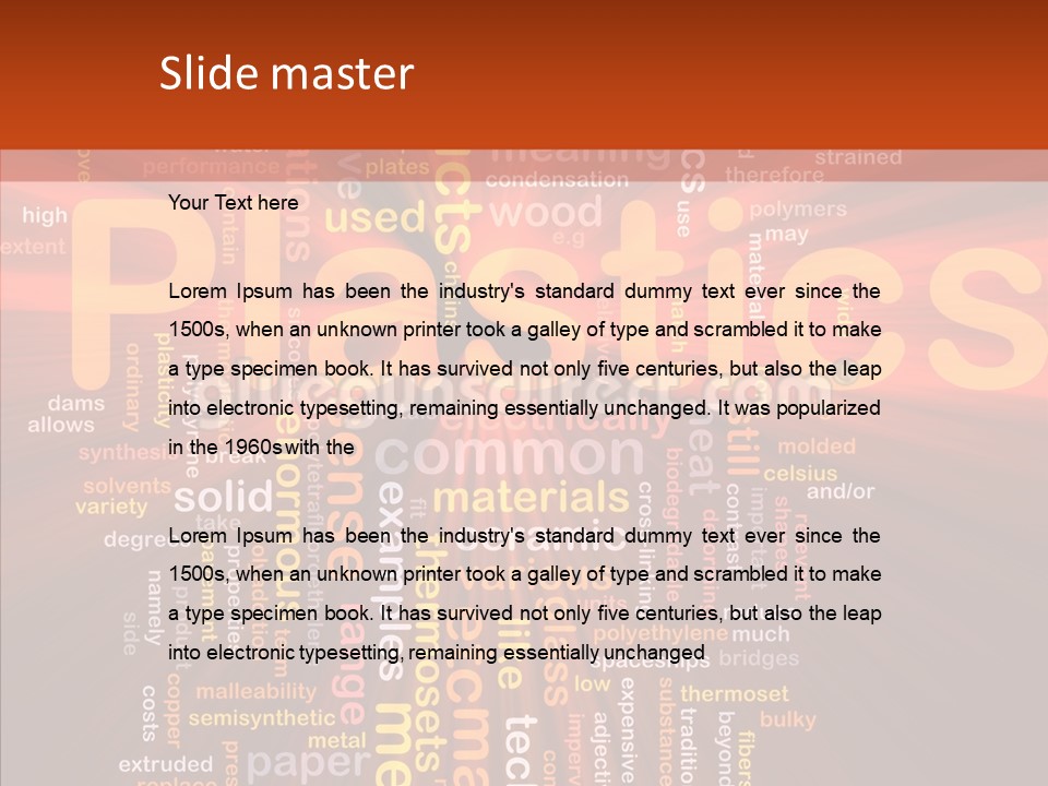 Chains Melt Shiny PowerPoint Template