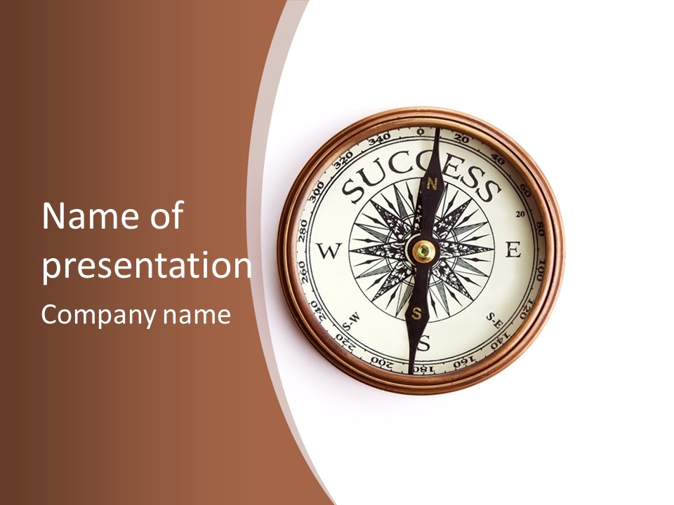 Orientation Instrument Gold PowerPoint Template