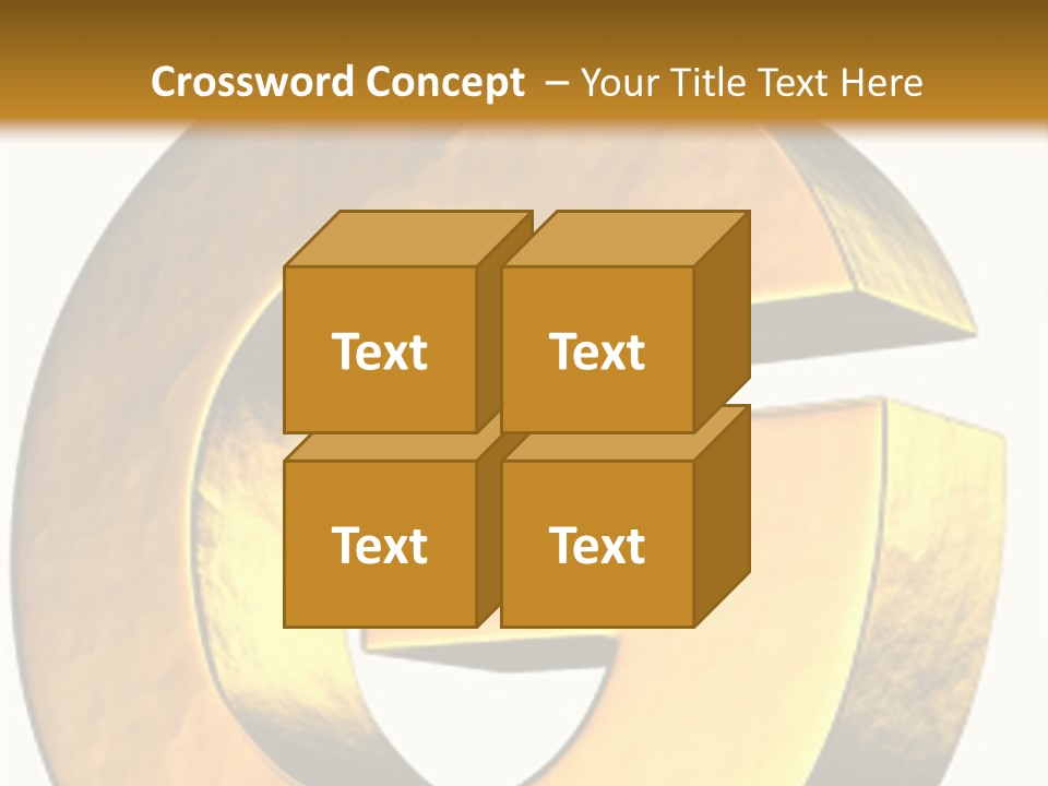 Economy Finance Cubism PowerPoint Template
