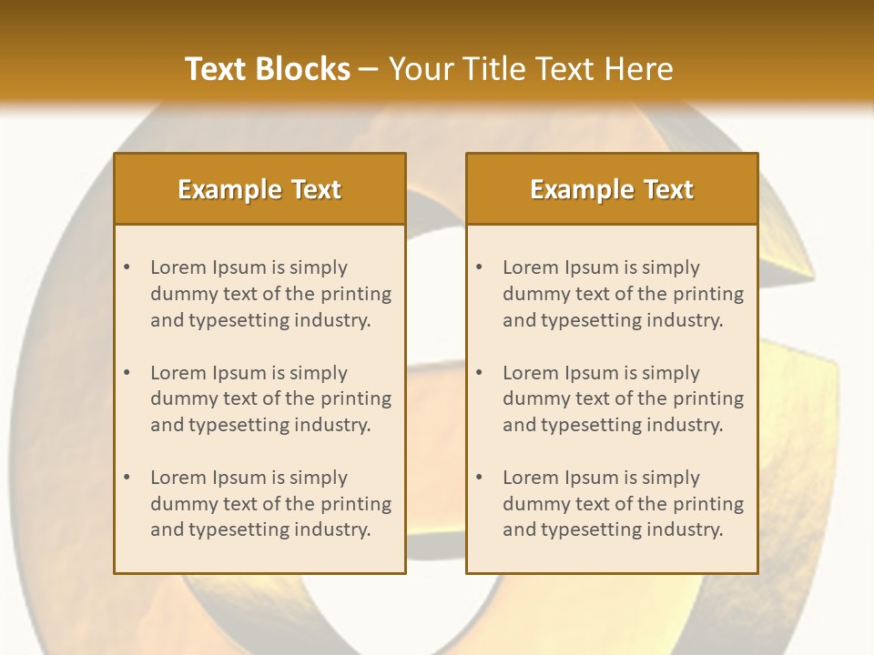 Economy Finance Cubism PowerPoint Template