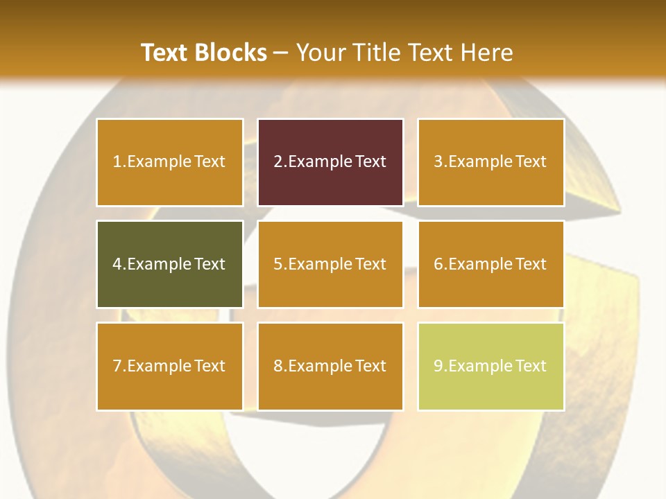 Economy Finance Cubism PowerPoint Template