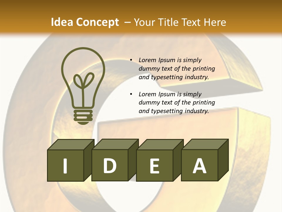 Economy Finance Cubism PowerPoint Template