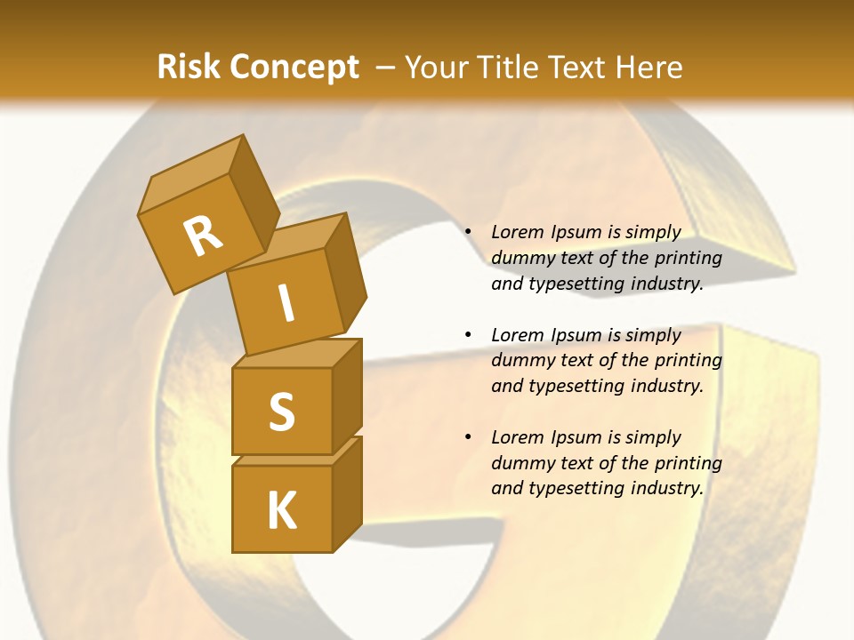 Economy Finance Cubism PowerPoint Template