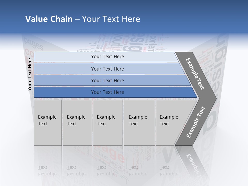 A Cube Shaped Box With The Words Web On It PowerPoint Template