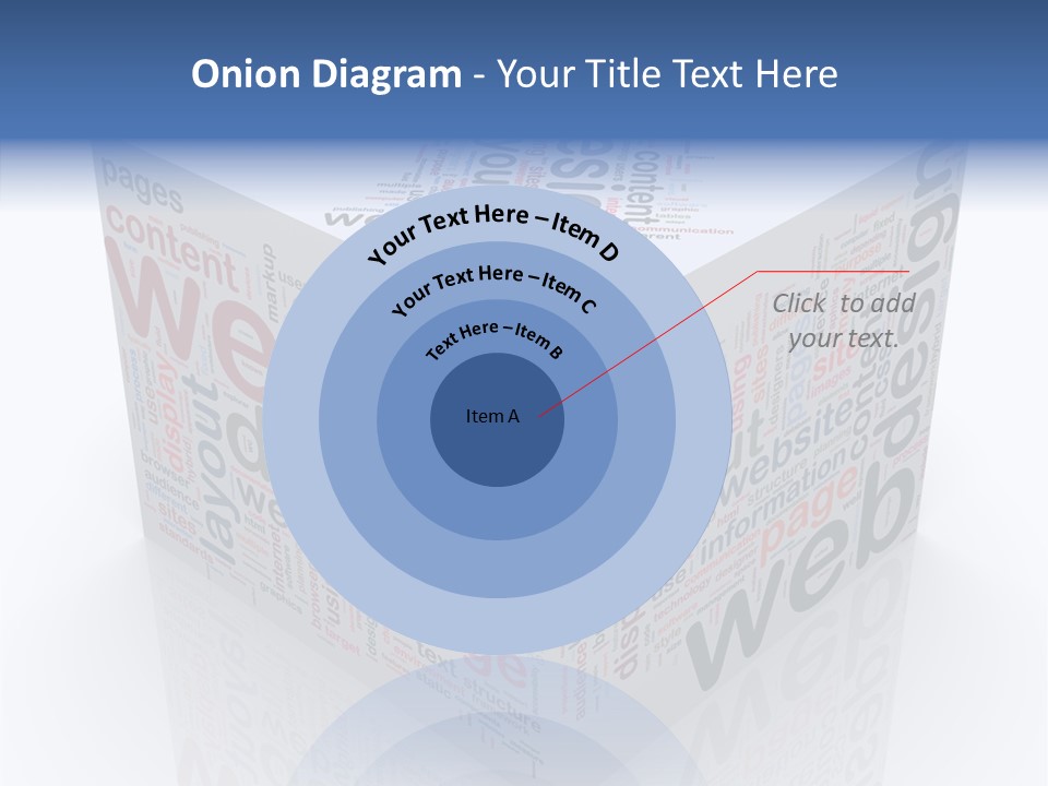 A Cube Shaped Box With The Words Web On It PowerPoint Template
