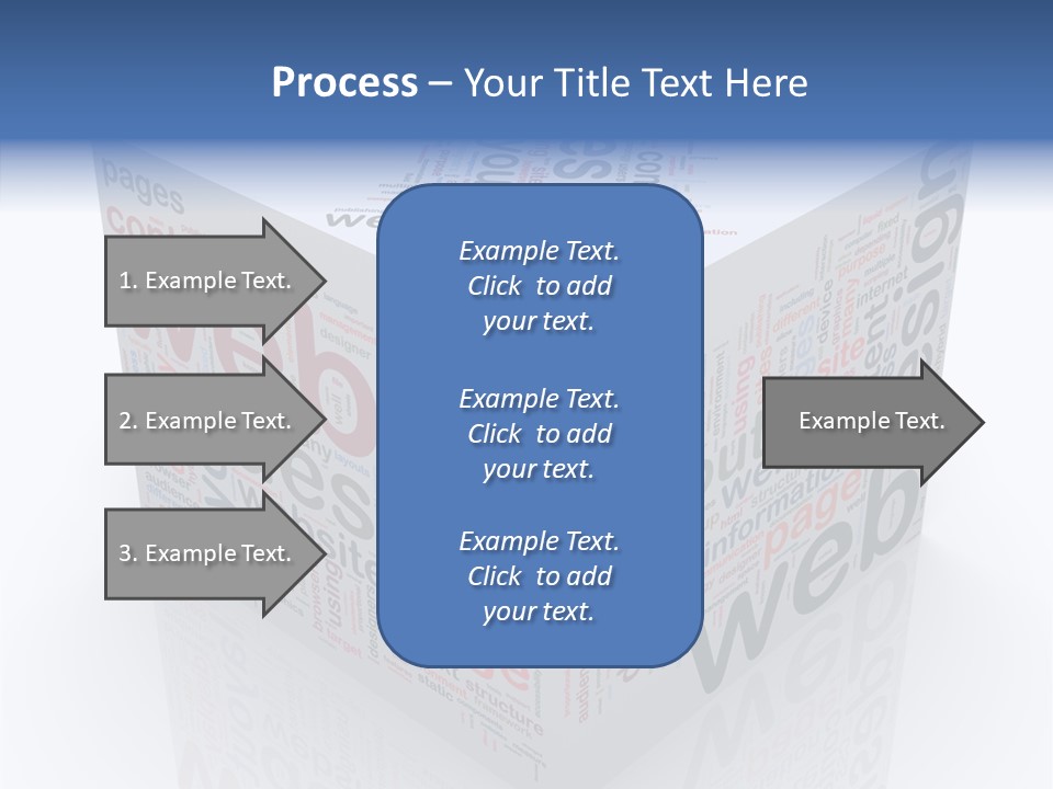 A Cube Shaped Box With The Words Web On It PowerPoint Template