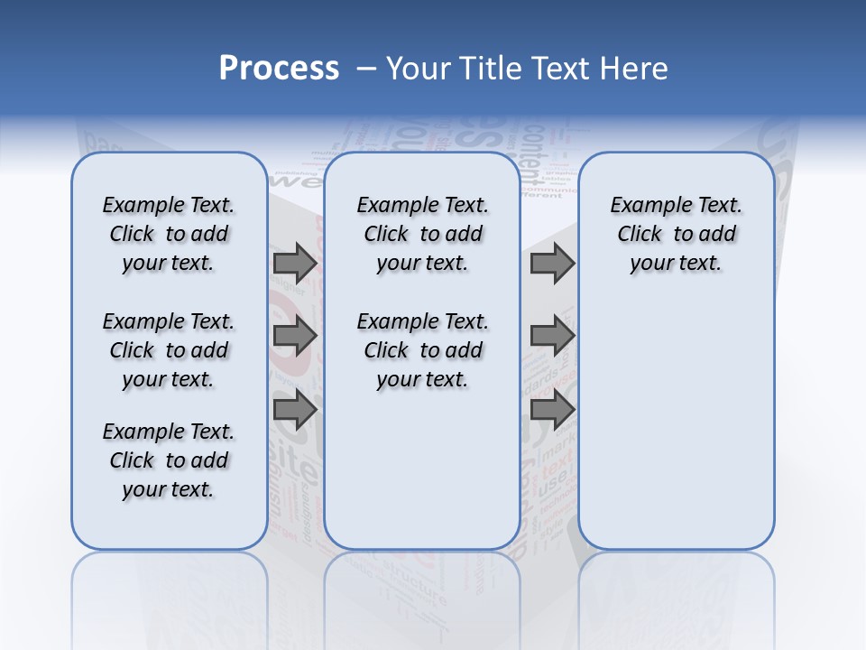 A Cube Shaped Box With The Words Web On It PowerPoint Template
