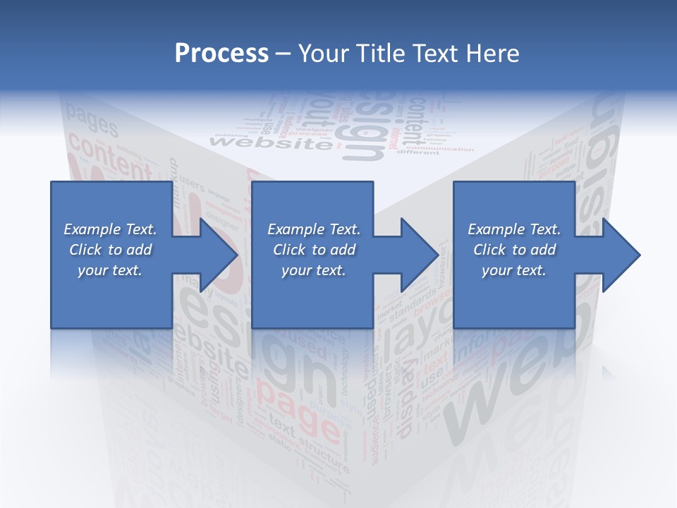A Cube Shaped Box With The Words Web On It PowerPoint Template