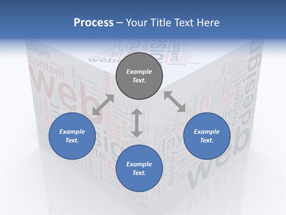 A Cube Shaped Box With The Words Web On It PowerPoint Template