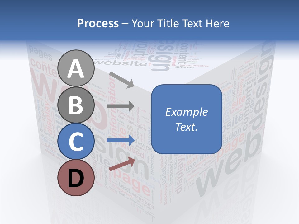 A Cube Shaped Box With The Words Web On It PowerPoint Template