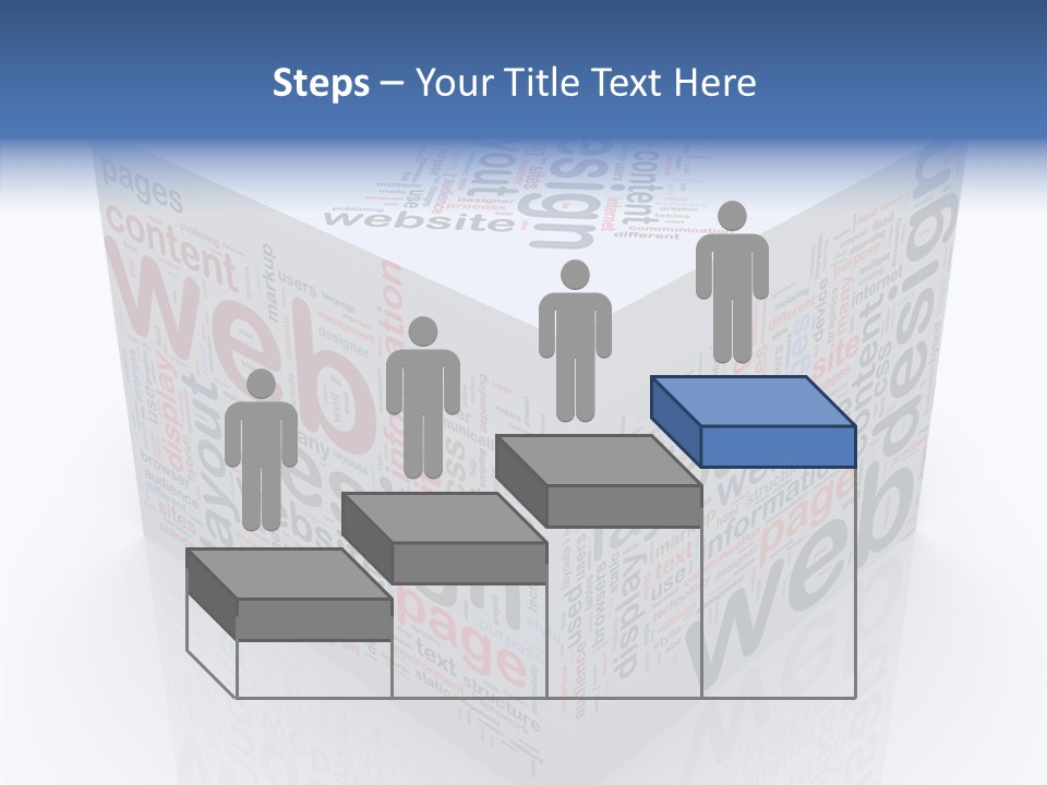 A Cube Shaped Box With The Words Web On It PowerPoint Template
