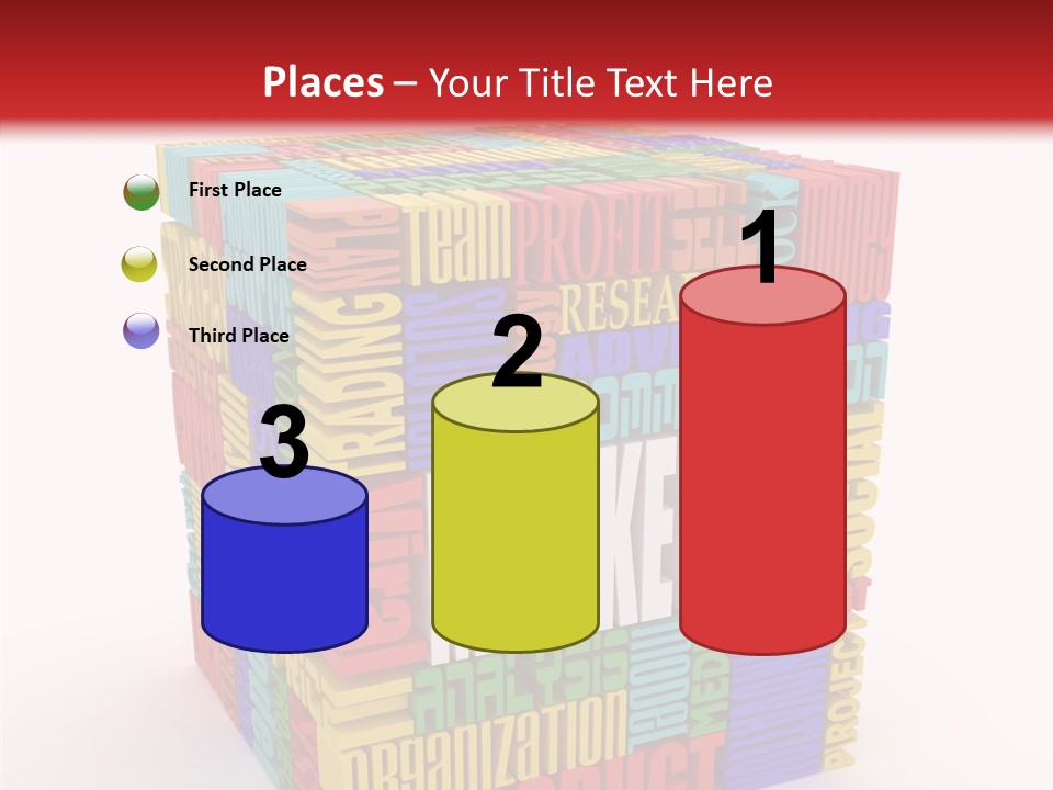 Isolated Threedimensional Frame PowerPoint Template