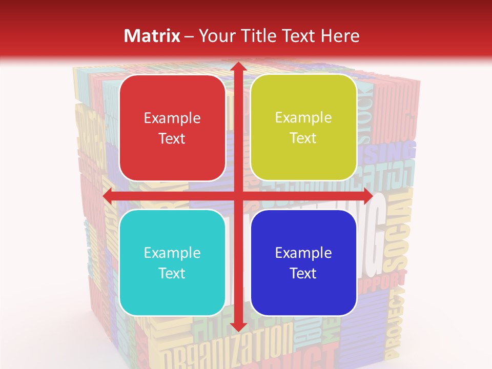 Isolated Threedimensional Frame PowerPoint Template
