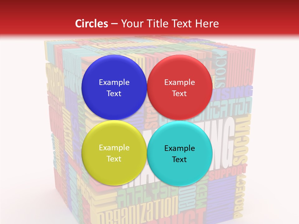Isolated Threedimensional Frame PowerPoint Template