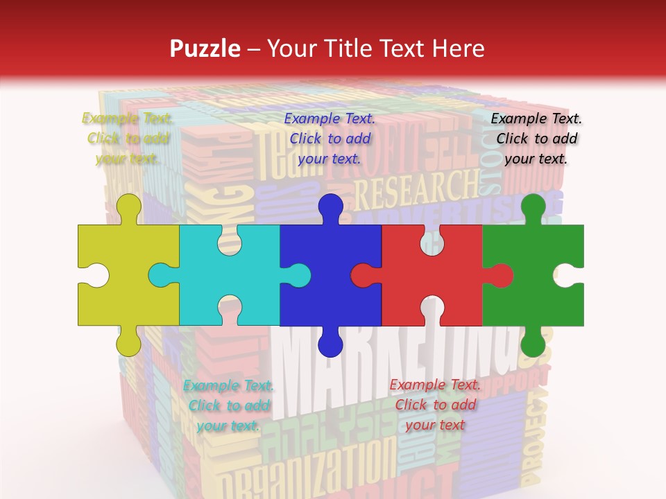 Isolated Threedimensional Frame PowerPoint Template