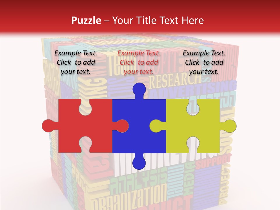 Isolated Threedimensional Frame PowerPoint Template