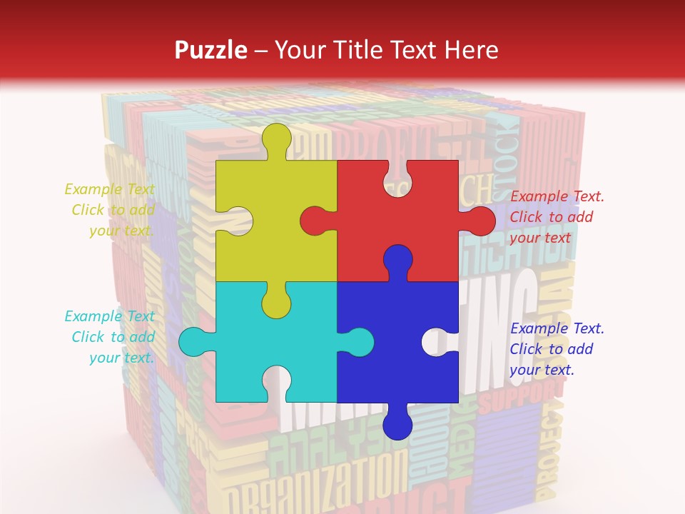 Isolated Threedimensional Frame PowerPoint Template