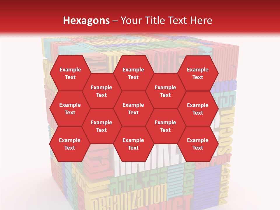 Isolated Threedimensional Frame PowerPoint Template