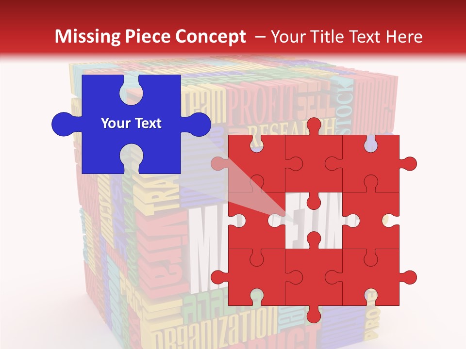 Isolated Threedimensional Frame PowerPoint Template