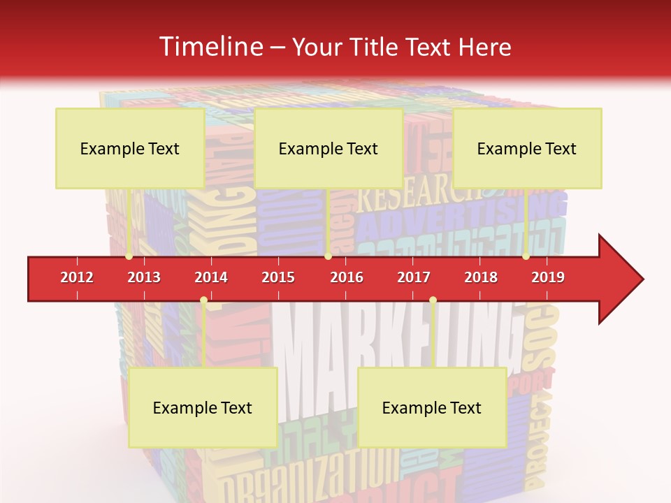 Isolated Threedimensional Frame PowerPoint Template