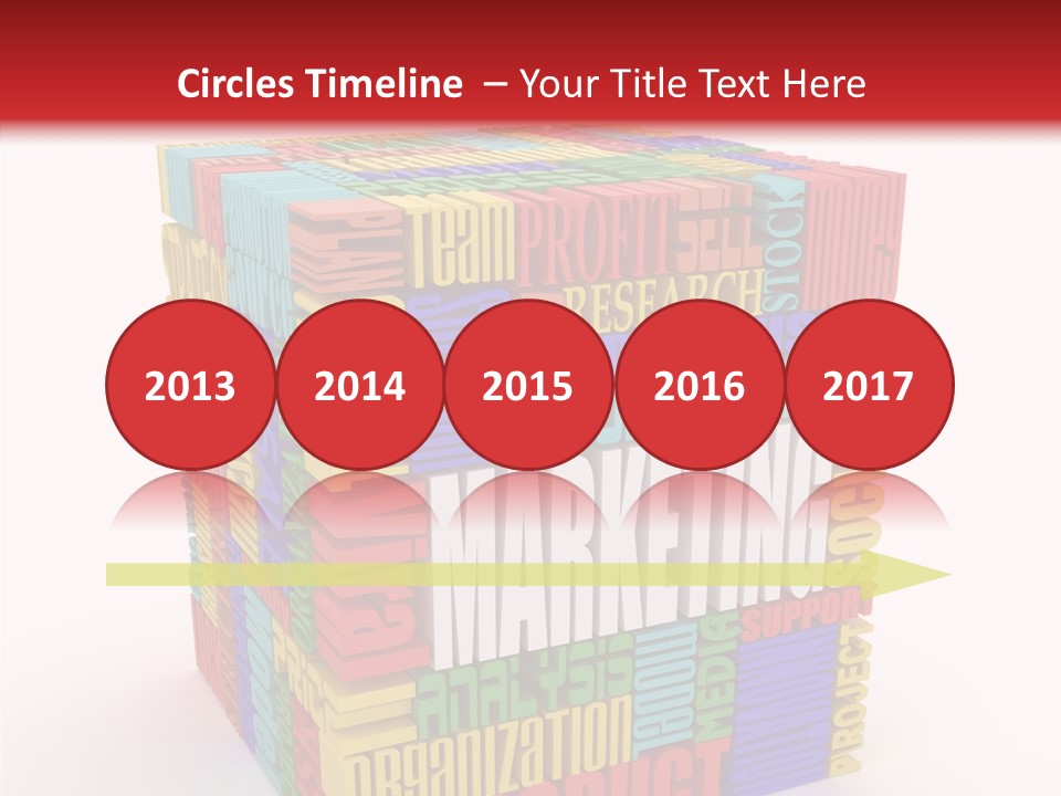 Isolated Threedimensional Frame PowerPoint Template