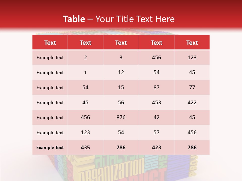 Isolated Threedimensional Frame PowerPoint Template