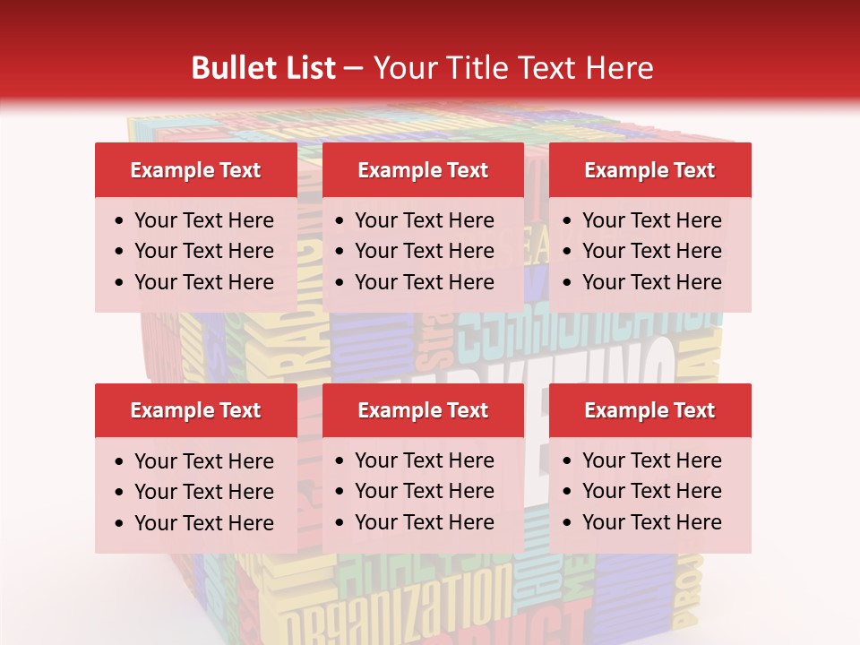 Isolated Threedimensional Frame PowerPoint Template
