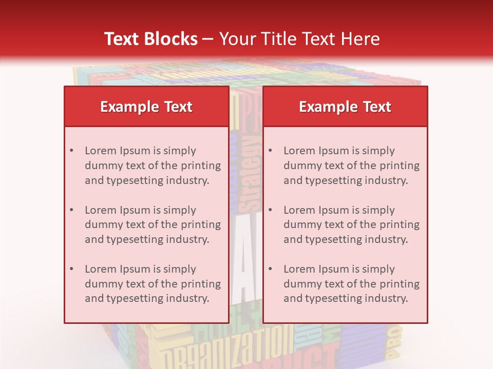 Isolated Threedimensional Frame PowerPoint Template
