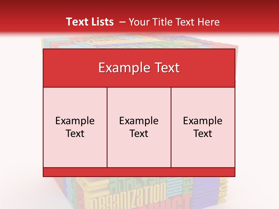 Isolated Threedimensional Frame PowerPoint Template