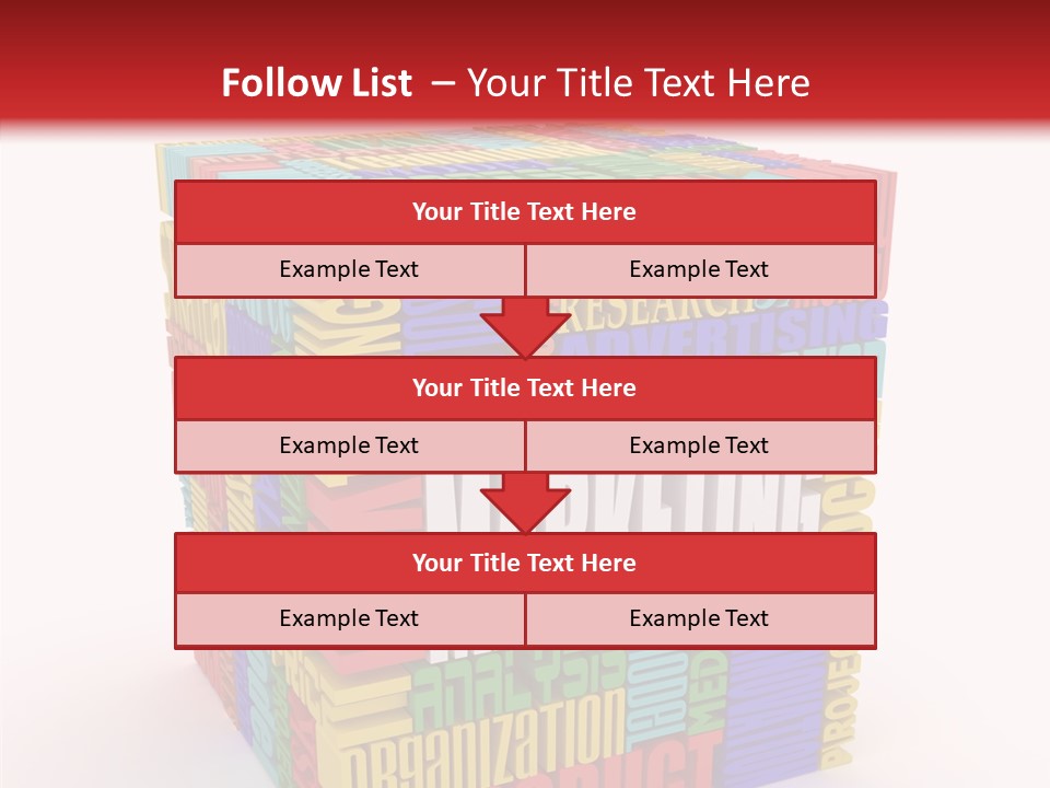 Isolated Threedimensional Frame PowerPoint Template