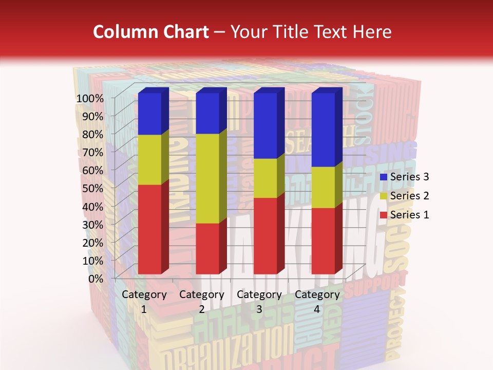 Isolated Threedimensional Frame PowerPoint Template