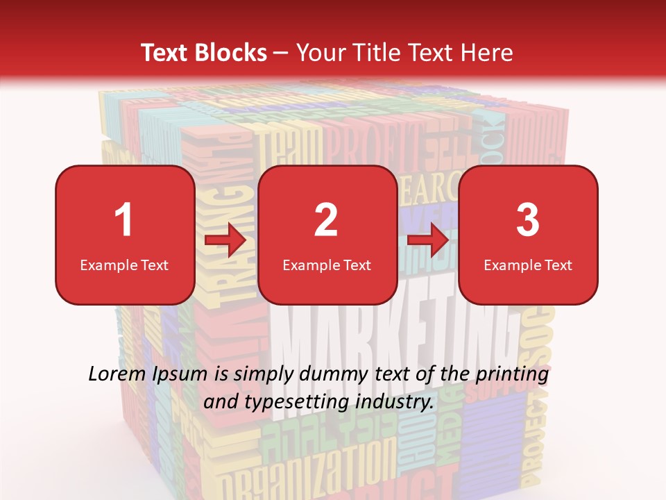 Isolated Threedimensional Frame PowerPoint Template