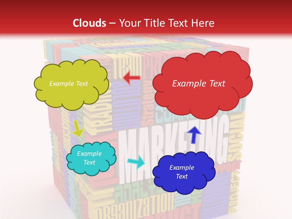 Isolated Threedimensional Frame PowerPoint Template