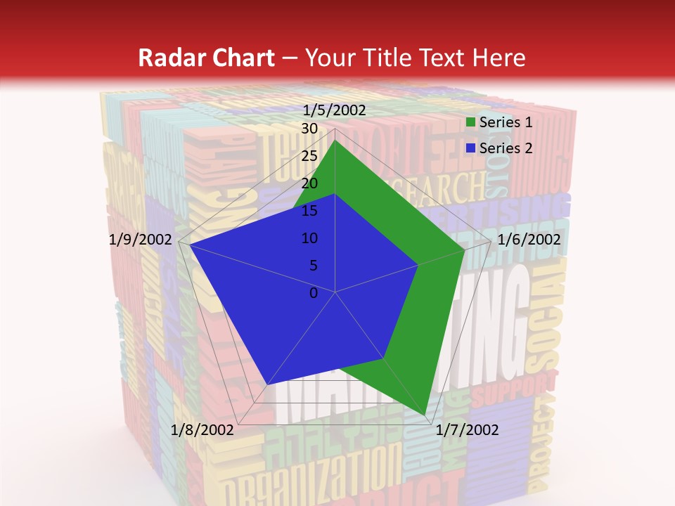 Isolated Threedimensional Frame PowerPoint Template