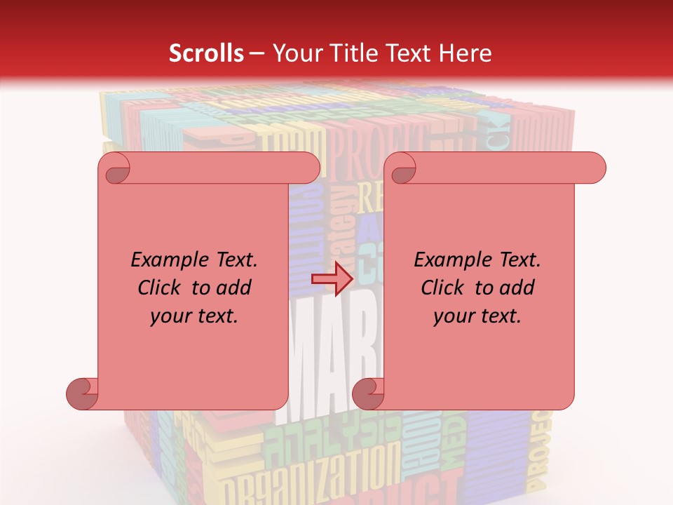 Isolated Threedimensional Frame PowerPoint Template