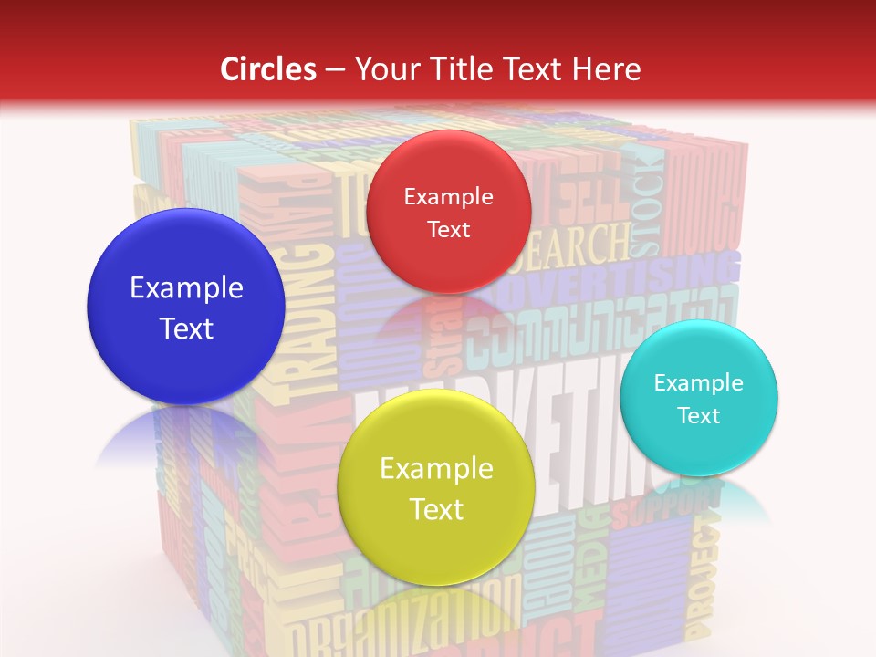 Isolated Threedimensional Frame PowerPoint Template