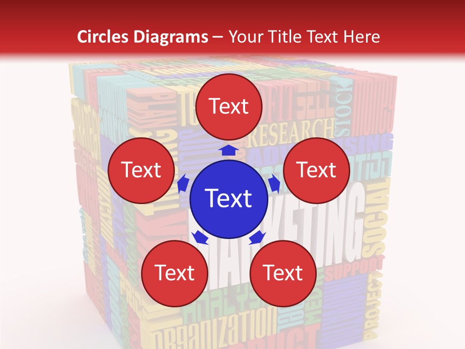 Isolated Threedimensional Frame PowerPoint Template