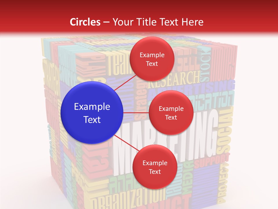 Isolated Threedimensional Frame PowerPoint Template
