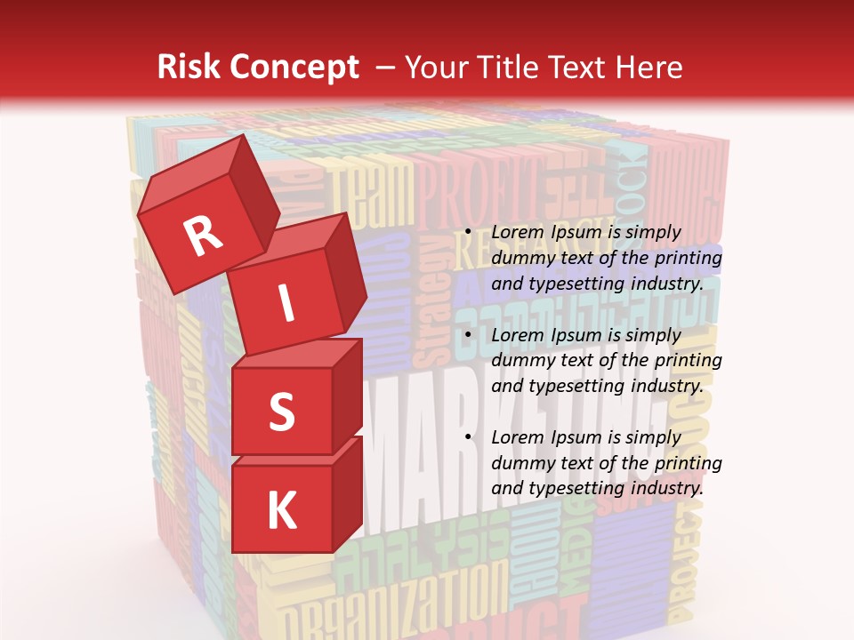 Isolated Threedimensional Frame PowerPoint Template