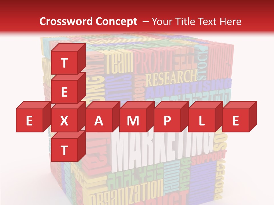 Isolated Threedimensional Frame PowerPoint Template