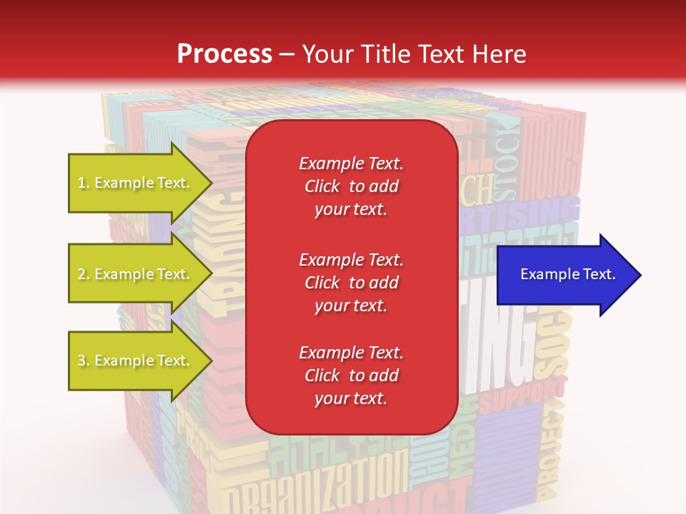 Isolated Threedimensional Frame PowerPoint Template