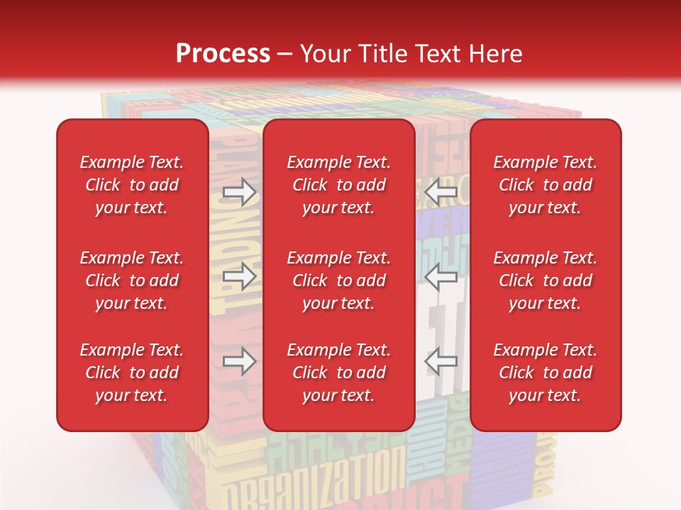 Isolated Threedimensional Frame PowerPoint Template