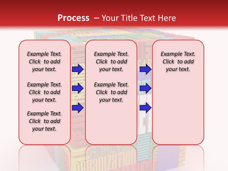 Isolated Threedimensional Frame PowerPoint Template