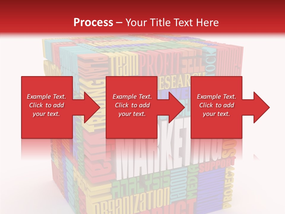 Isolated Threedimensional Frame PowerPoint Template