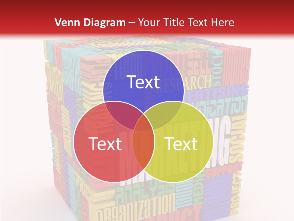 Isolated Threedimensional Frame PowerPoint Template