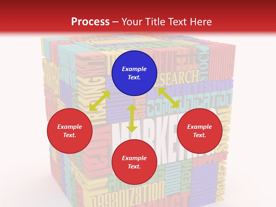 Isolated Threedimensional Frame PowerPoint Template
