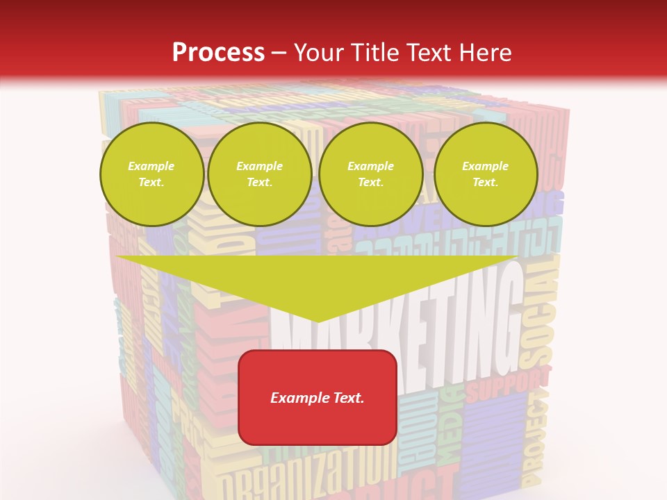 Isolated Threedimensional Frame PowerPoint Template