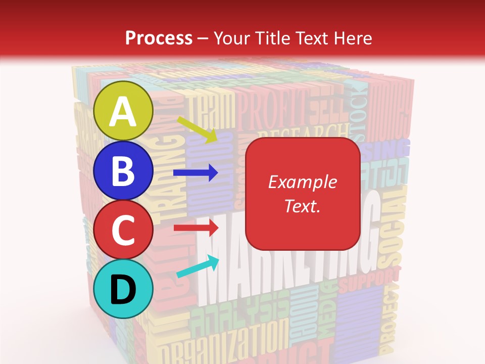 Isolated Threedimensional Frame PowerPoint Template