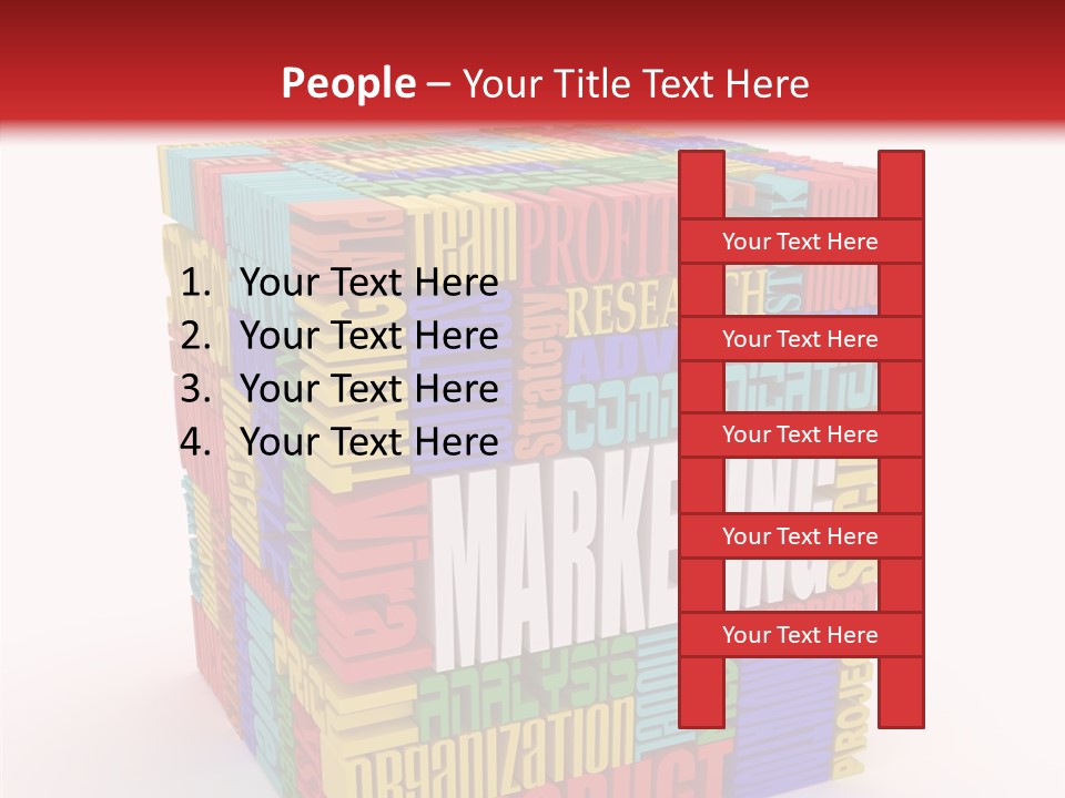 Isolated Threedimensional Frame PowerPoint Template